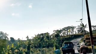 peaceful and beautiful Indonesian scenery