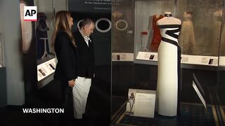 Melania Trump donates inaugural ball gown to Smithsonian National Museum.
