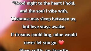 Good night message for ur loved ones not for single people