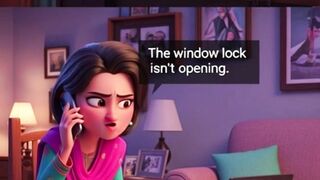 Windows 11 Lock Problem ???? | Funny Husband Wife Pixar Animation | #shorts