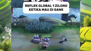 REFLEK GLOBAL 1 ZILONG KETIKA MAU DI GANK ⚡️????