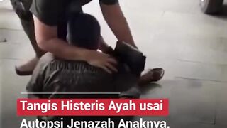 Suasana haru menyelimuti RS Bhayangkara TK. II Setukpa Sukabumi saat proses autopsi jenazah NS.