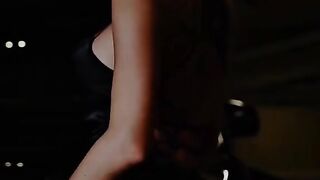 Shes not just dressed in black she embodies it Rolling in the GWagon where elegance meets power LuxuryLifestyle BlackOnBlack GClassVibes