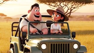 Lion vs Husband – The Smartest Escape Ever! ???? | Pixar Style Short Animation | #shorts #ai #cartoon