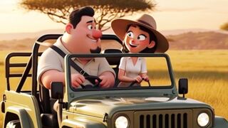 Lion vs Husband – The Smartest Escape Ever! ???? | Pixar Style Short Animation | #shorts #ai #cartoon
