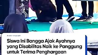 ayahnya disabilitas #ayahibu #viral #feedshorts #reaction #motivasihidup