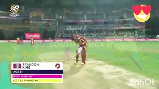 WI vs ZIM t20 world cup 1st Inns highlights
