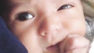 BabyBj rn - close up view of an adorable infant | Trending HD Video