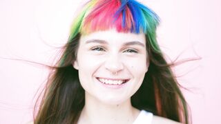 Funnyfuzzy - close up of a smiling woman | Trending HD Video