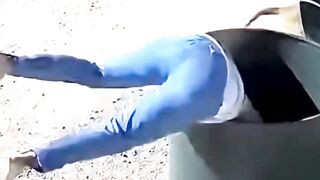 Lion on Street - Girl Hides in Dustbin #shocking #CCTVFootage #citykillerz #darkstreets