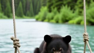 Cute animals | animals on swing. aivideos