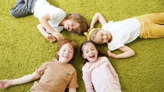 Funnyfuzzy - children lying down on the floor | Trending HD Video