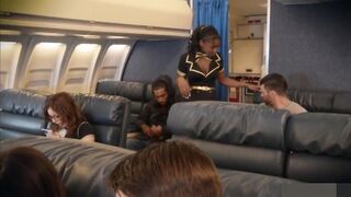 Antonella La Sirena i in the airplane