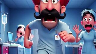 Burned Both Ears Because of a Phone Call? ???? | Sardar Ji Funny Pixar Animation | #shorts #ai #cartoon