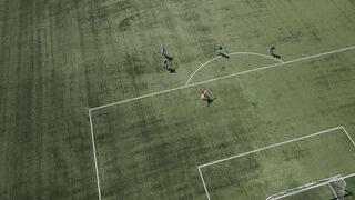 Action figure - aerial view of soccer match on field | Trending HD Video