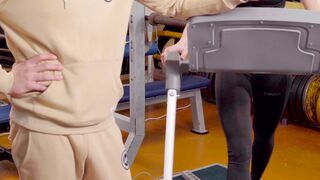 Funnyfuzzy - man motivating the girl to do exercise | Trending HD Video