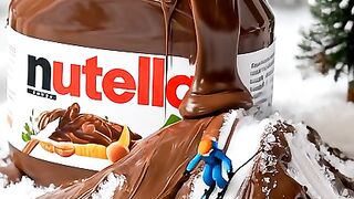 Skiing Down a Chocolate Volcano ????⛷️