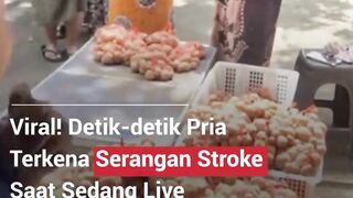 DETIK DETIK PRIA TERKENA SERANGAN STROKE SAAT SEDANG LIVE