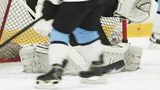 Action figure - ice hockey goalkeeper in action | Trending HD Video
