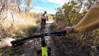 Action figure - autumn mountain biking adventure in utah | Trending HD Video