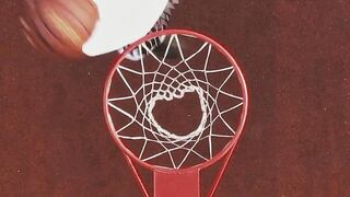 Notes on Being a Man - top view of a man dunking the basketball | Trending HD Video