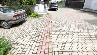 This cute cat refuses to get up unless you bring him a delicious treat.