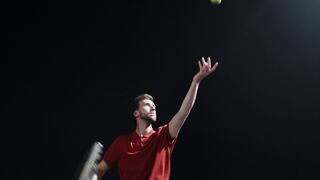 Notes on Being a Man - man serving tennis ball | Trending HD Video