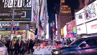 Action figure - footage of people and surroundings of the busy time square street | Trending HD