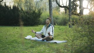 Notes on Being a Man - man doing yoga | Trending HD Video