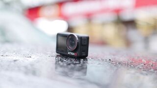 Action figure - action camera in focus on wet surface | Trending HD Video