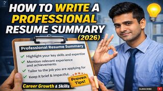 How to Write a Professional Resume Summary | Career Growth & Skills