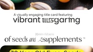 70 Year Old Eyes Seeds Verses. Supplements, Which Is Better