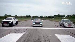Isuzu D-Max 3.0 Diesel VS Ford Ranger Raptor V6 Gasoline The Battle of the Three Mighty Pickup Trucks