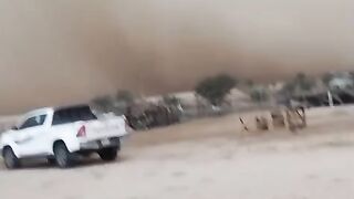 Sand storm middle East ksa