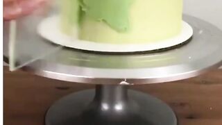 Light green yummy cake ????