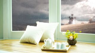 Rain Window View