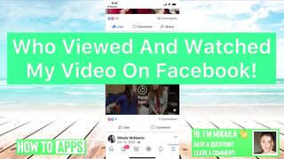 Is it possible to see who viewed and watched your Facebook video? How?