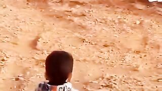 Kid vs dog