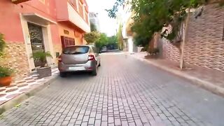 The cute cat is happy to visit us and expresses her joy with her beautiful dance.