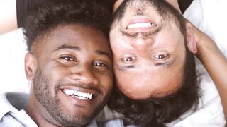 Funnyfuzzy - couple laying and looking on the camera | Trending HD Video