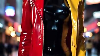 Walking through the city like the main character Outfit inspiration for your next night out StreetStyle FashionInspo ViralOutfit latexdress