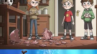 Who broke the vase?