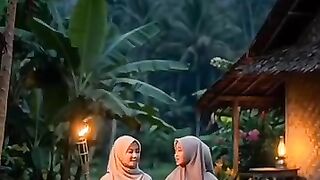 Kegiatan  anak remaja didesa saat malam..♥️