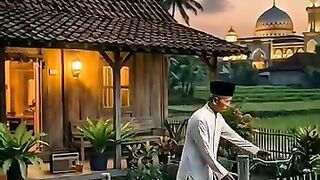 Sepeda tua penghantar ke syurga..???? #suasanapedesaan #spirituality #adzanmerdu #beautifulmosque
