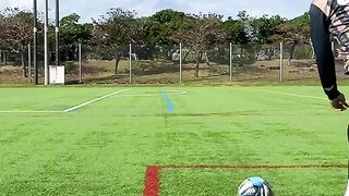 Football fake cross skills