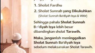 SUNNAH BA’DIYAH ISYA