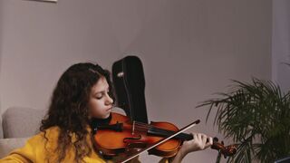 The Shy Snow Woman and the Cursed Ring - woman playing violin | Trending HD Video