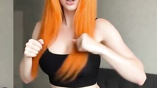 ginger redhead girl dance fyp