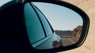 Travelon - road seen in car mirror | Trending HD Video