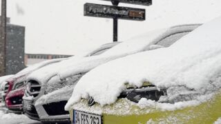 Winter Coat - snow covered cars in winter parking lot | Trending HD Video